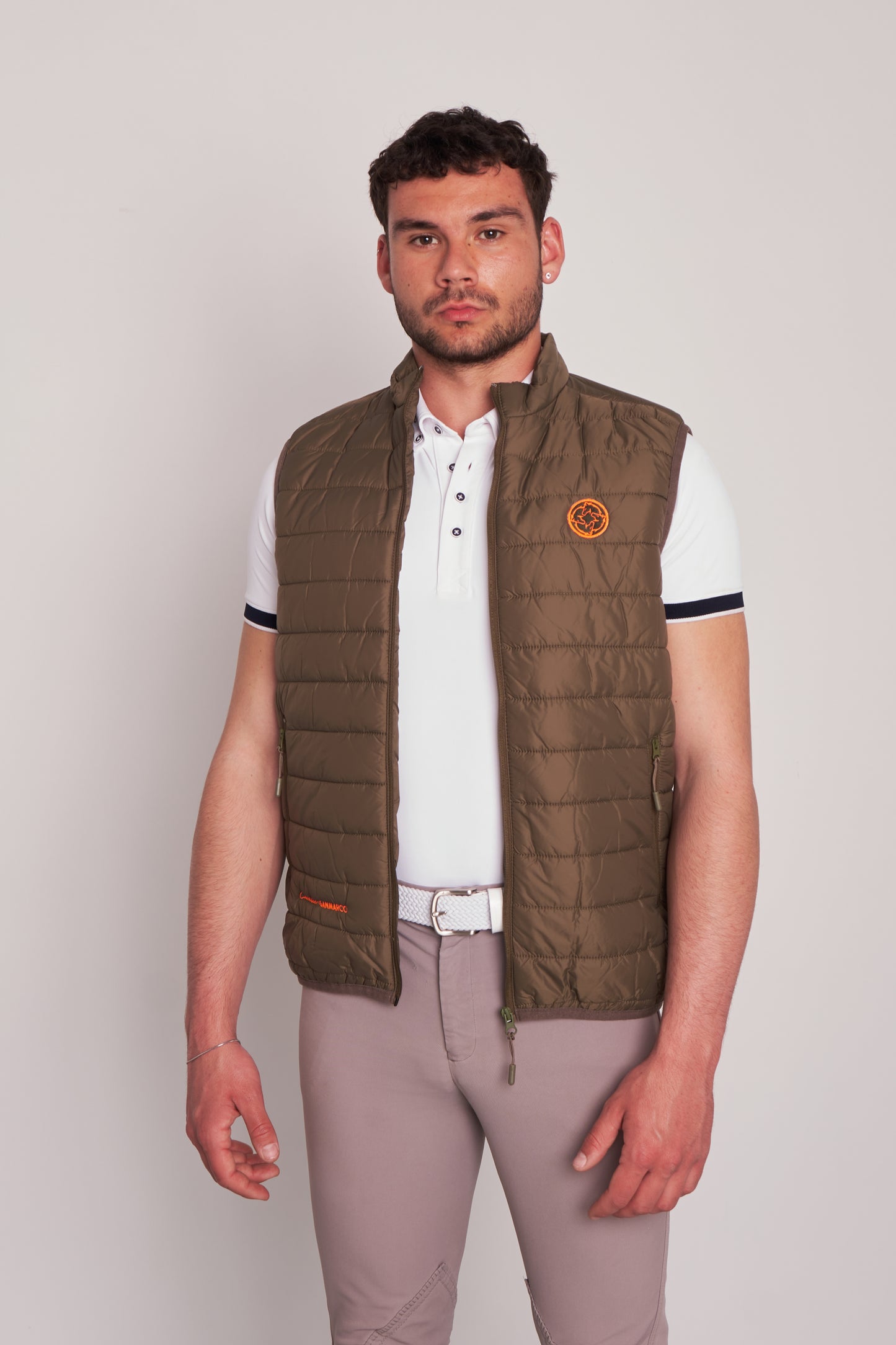 PUFFER VESTS RIDER GREEN NYLON
