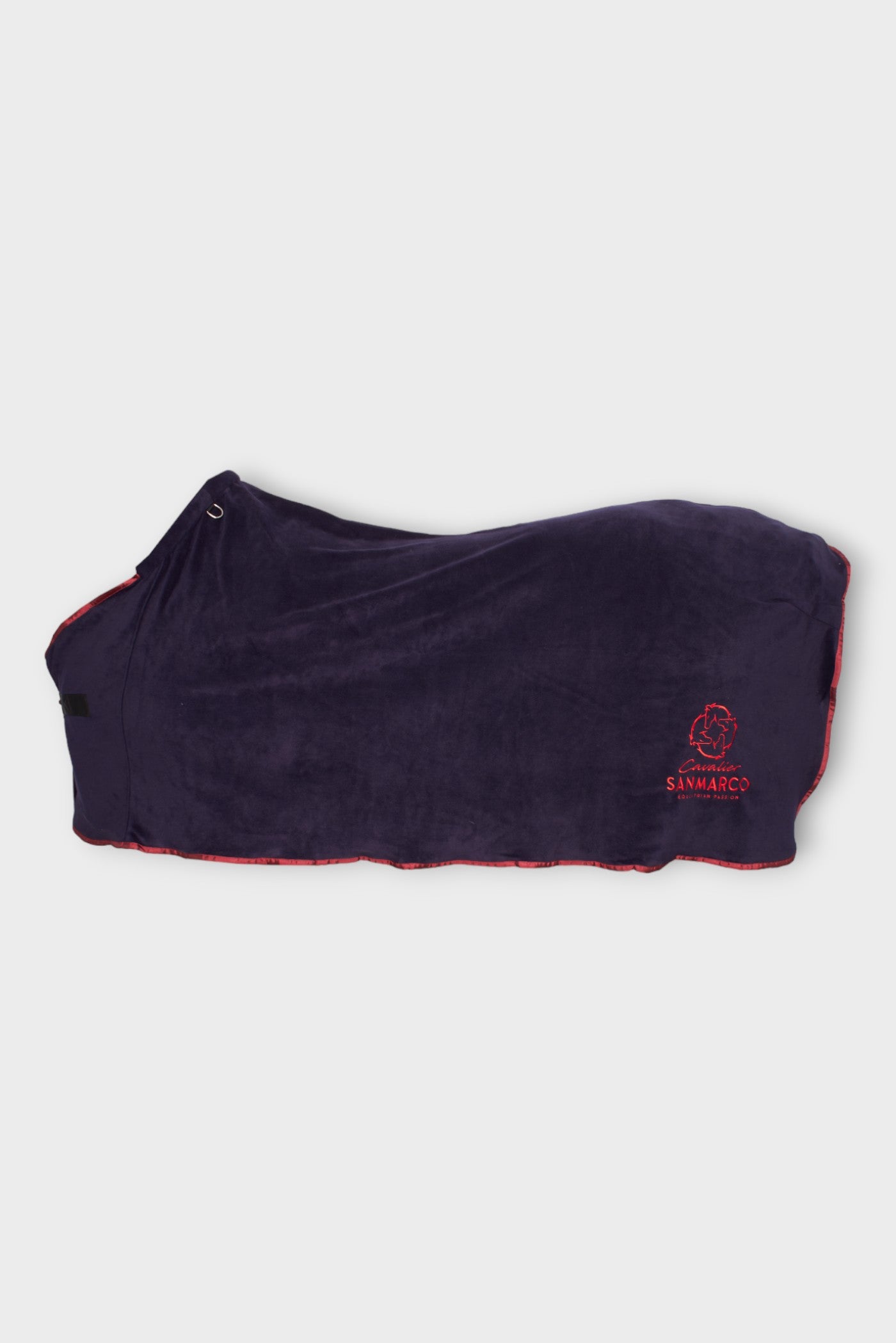 TORONTO FLEECE COOLER BLANKET NAVY/RED