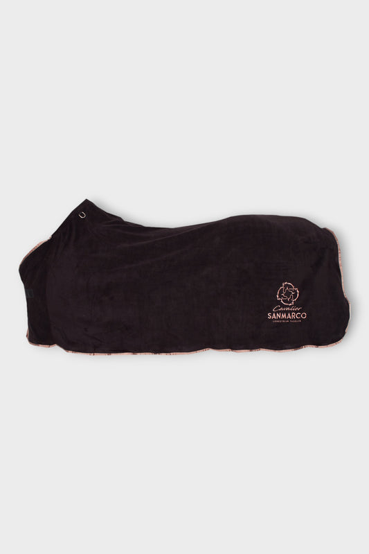 TORONTO FLEECE COOLER BLANKET BLACK/ROSE GOLD