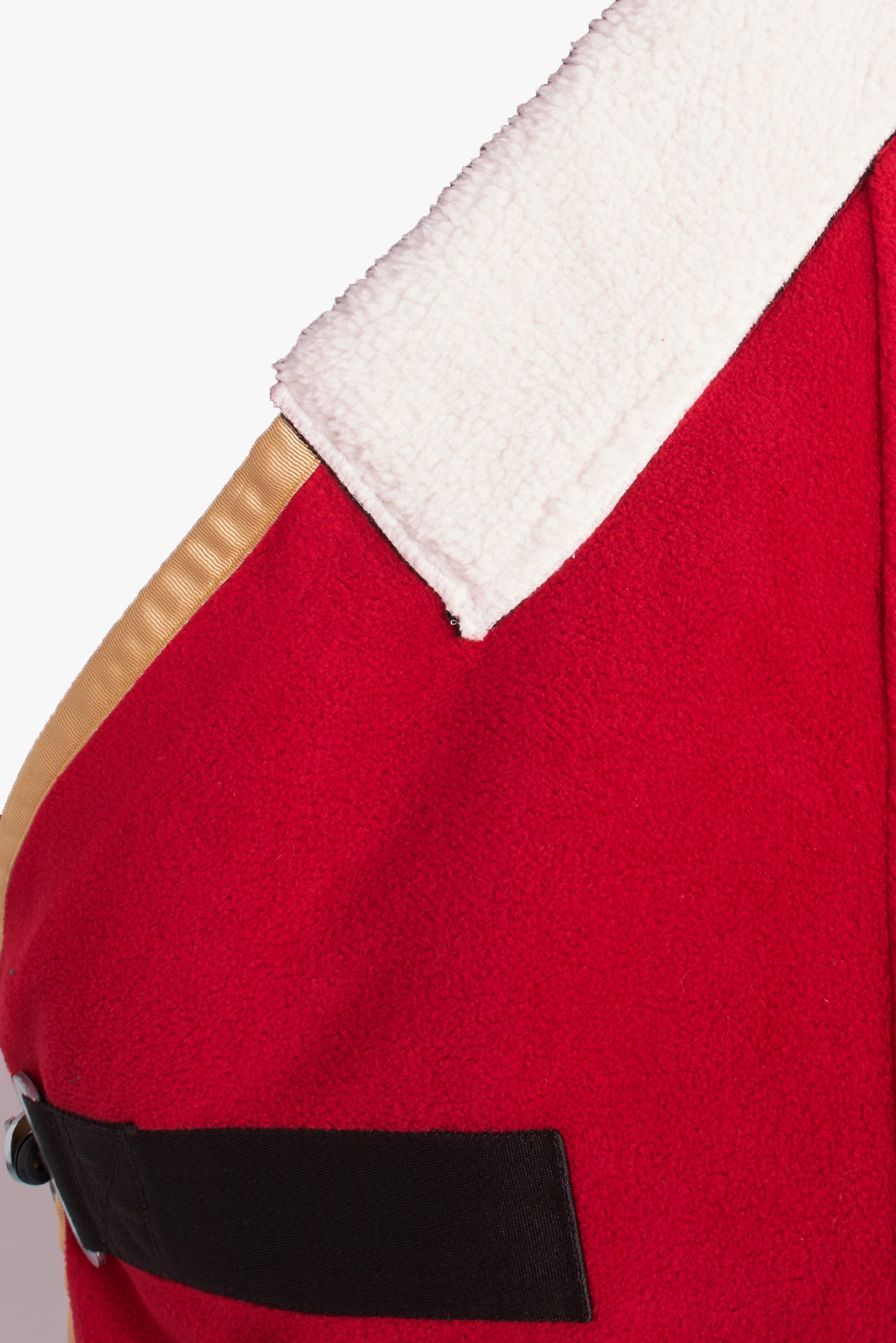 TORONTO FLEECE COOLER BLANKET RED W/WHITE COLLAR